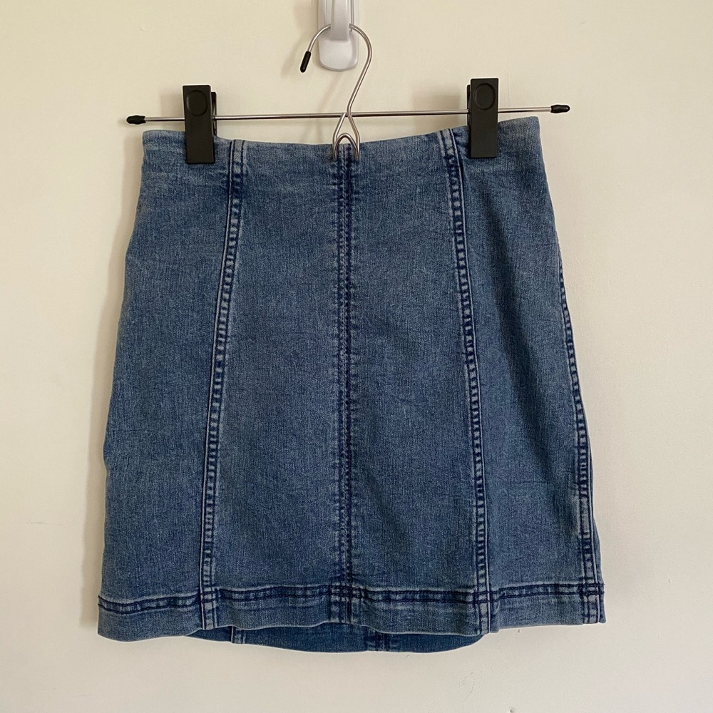 Free people denim skirt